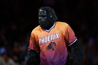 Phoenix Suns mascot The Gorilla at Mortgage Matchup Center.