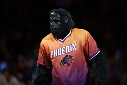 Phoenix Suns mascot The Gorilla at Mortgage Matchup Center.