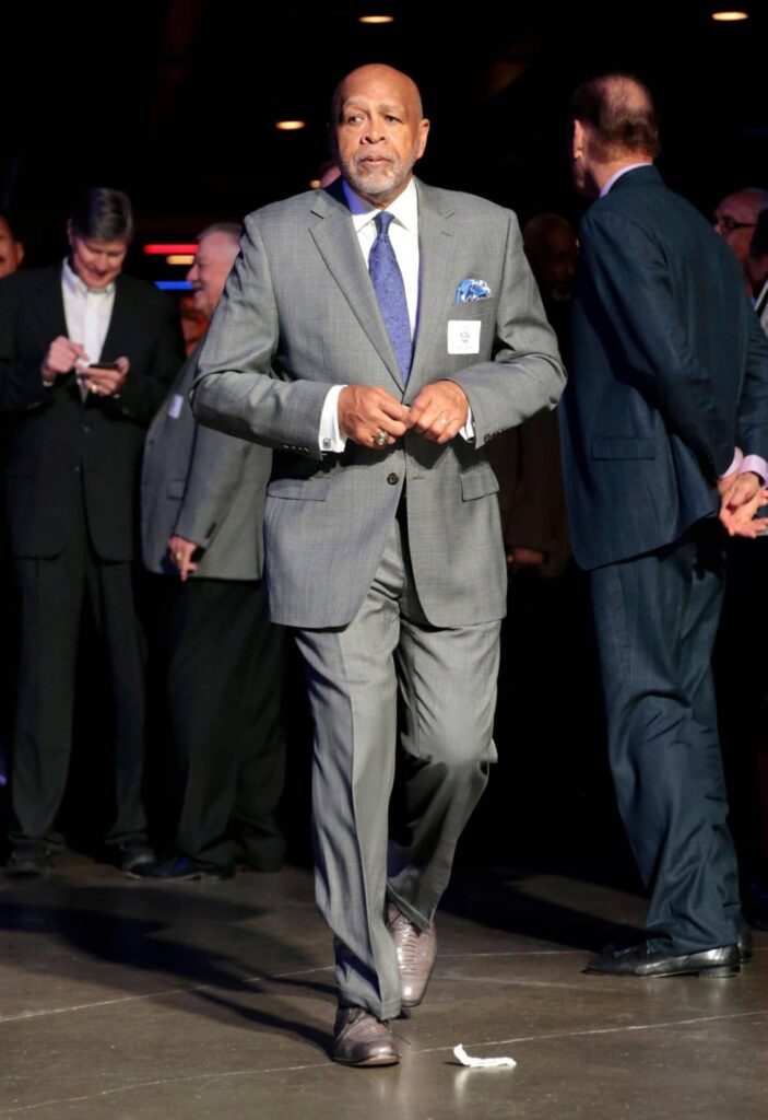 INDIANAPOLIS, IN - APRIL 7: Larry Jones during the ABA 50th Reunion on April 7, 2018 at the Bankers Life Fieldhouse in Indianapolis, Indiana. Photo by Ron Hoskins/NBAE via Getty Images