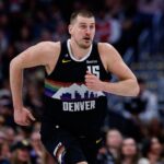 Denver, Colorado, USA; Denver Nuggets center Nikola Jokic (15) in the second quarter against the Los Angeles Clippers at Ball Arena. Mandatory Credit: Isaiah J. Downing-Imagn Images