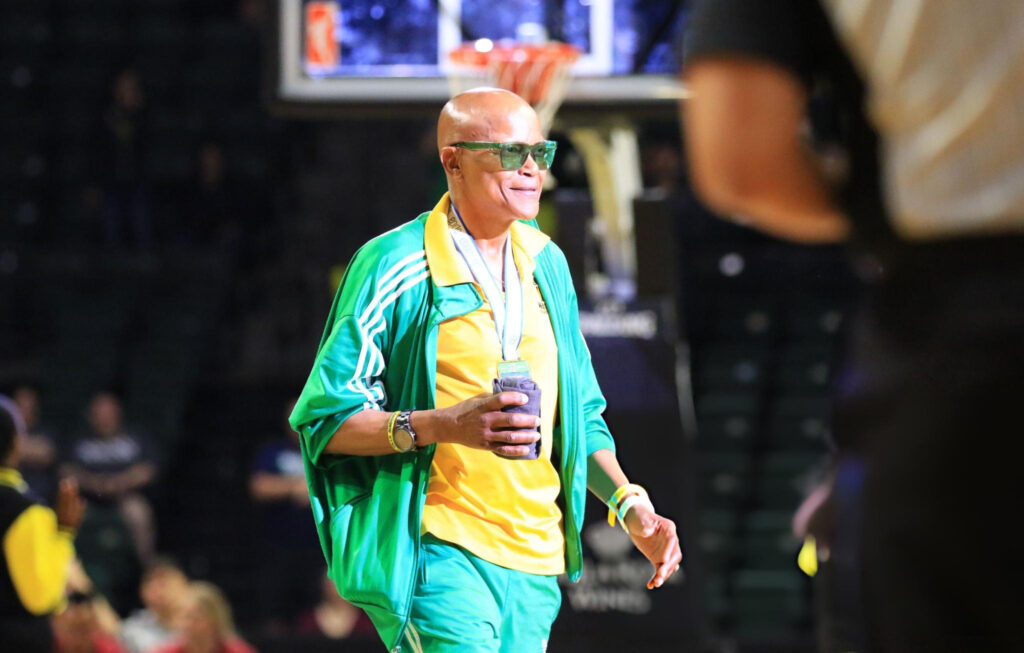 JUNE 21: Former NBA Player, Slick Watts, attends a game between the Los Angeles Sparks and the Seattle Storm on June 21, 2019 at the Angel of the Winds Arena, in Everett, Washington. (Photo by Josh Huston/NBAE via Getty Images)