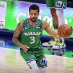 Dallas, Texas, USA; Dallas Mavericks guard Trey Burke (3) in action during the game between Charlotte Hornets and the Dallas Mavericks at the American Airlines Center. Mandatory Credit: Jerome Miron-Imagn Images