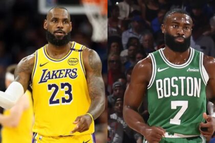 LeBron James endorses Jaylen Brown's status as an MVP candidate. Mandatory Credit: Getty Images