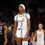 Los Angeles Sparks forward Rickea Jackson (2) against the Phoenix Mercury during a WNBA game at PHX Arena.