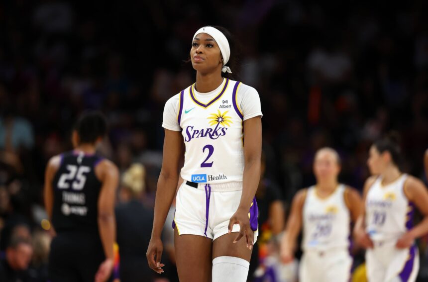 Los Angeles Sparks forward Rickea Jackson (2) against the Phoenix Mercury during a WNBA game at PHX Arena.