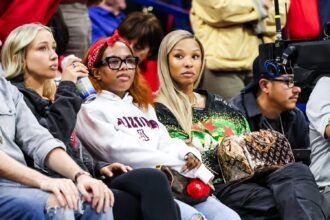 Savannah James watches the Arizona Wildcats during the second half of the game against the Bethune-Cookman Wildcats at McKale Memorial Center.