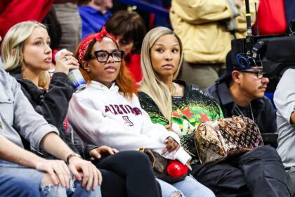 Savannah James watches the Arizona Wildcats during the second half of the game against the Bethune-Cookman Wildcats at McKale Memorial Center.