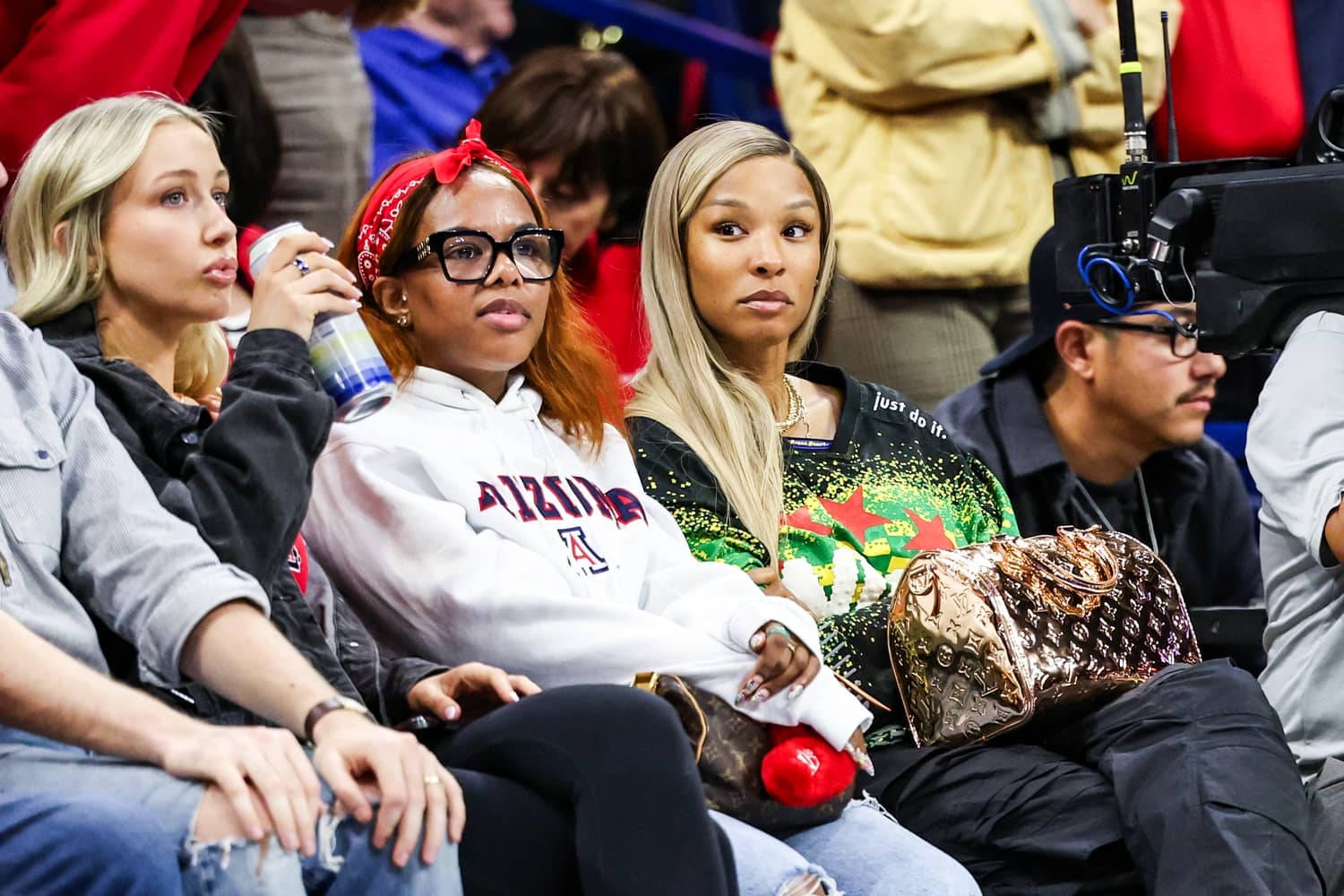 Savannah James watches the Arizona Wildcats during the second half of the game against the Bethune-Cookman Wildcats at McKale Memorial Center.