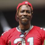 Atlanta, Georgia, USA; NBA player Dwight Howard watches a game between the Atlanta Falcons and Los Angeles Chargers in the second half at Mercedes-Benz Stadium. Mandatory Credit: Brett Davis-Imagn Images