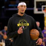 Los Angeles, California, USA; Los Angeles Lakers center Jaxson Hayes (11) warms up prior to the game against the Los Angeles Clippers at Crypto.com Arena. Mandatory Credit: Jayne Kamin-Oncea-Imagn Images