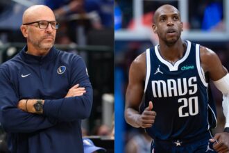 Jason Kidd confirms that Khris Middleton will remain with the Mavericks. Mandatory Credit: Imagn Images, Getty Images