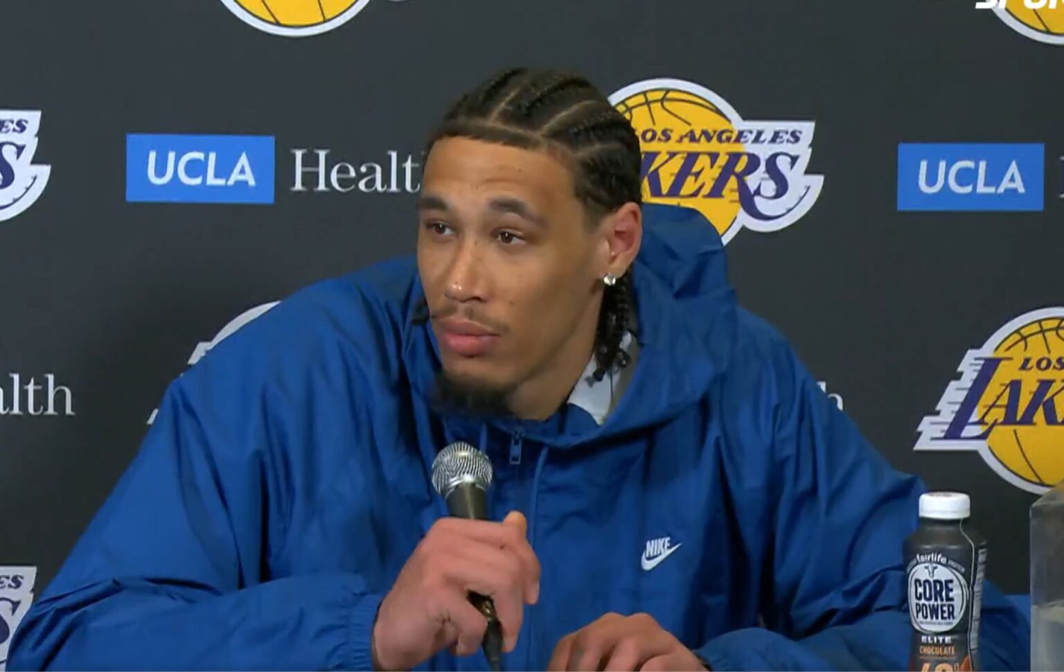 Jaxson Hayes speaks on Nikola Jokic being the best player in the world. Mandatory Credit: X user - @SpectrumSN