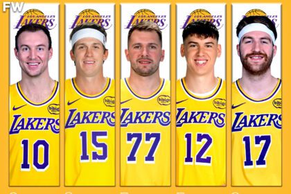 NBA Fans React To Lakers' All-White Starting Lineup: "Snowtime Lakers"