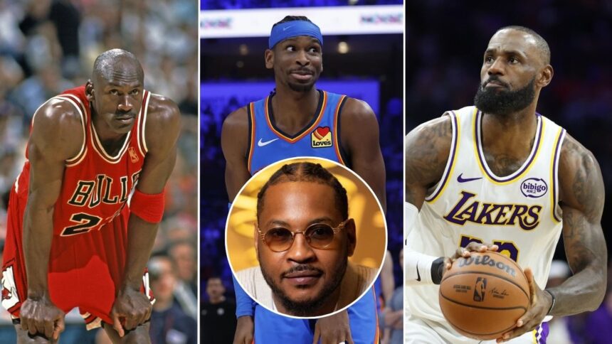 Shai Gilgeous-Alexander Is 1 MVP Away From LeBron James, Michael Jordan's Level, Says Carmelo Anthony