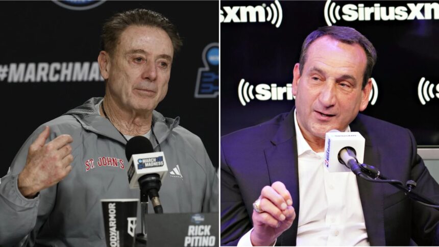 Rick Pitino, Coach K React To UConn Stunning Duke To Reach Final Four Of March Madness