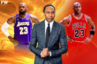 Stephen A. Smith commends LeBron James for improving his case in GOAT debate race against Michael Jordan. Mandatory Credit: Fadeaway World