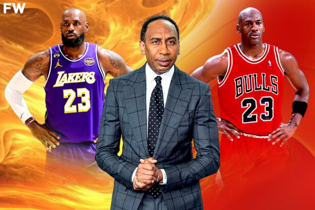 Stephen A. Smith commends LeBron James for improving his case in GOAT debate race against Michael Jordan. Mandatory Credit: Fadeaway World