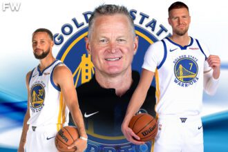Steve Kerr unveils plans for Kristaps Porzingis and Stephen Curry. Mandatory Credit: Fadeaway World