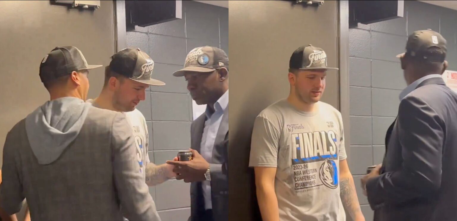 Interim Mavericks GM Michael Finley Reveals Story Behind Taking Luka Doncic's Celebratory Beer