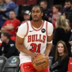 CHICAGO, ILLINOIS - FEBRUARY 07: Jaden Ivey #31 of the Chicago Bulls warms up prior to the game against the Denver Nuggets at the United Center on February 07, 2026 in Chicago, Illinois. NOTE TO USER: User expressly acknowledges and agrees that, by downloading and or using this photograph, User is consenting to the terms and conditions of the Getty Images License Agreement. (Photo by Jayden Mack/Getty Images) | Getty Images