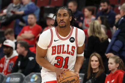 CHICAGO, ILLINOIS - FEBRUARY 07: Jaden Ivey #31 of the Chicago Bulls warms up prior to the game against the Denver Nuggets at the United Center on February 07, 2026 in Chicago, Illinois. NOTE TO USER: User expressly acknowledges and agrees that, by downloading and or using this photograph, User is consenting to the terms and conditions of the Getty Images License Agreement. (Photo by Jayden Mack/Getty Images) | Getty Images