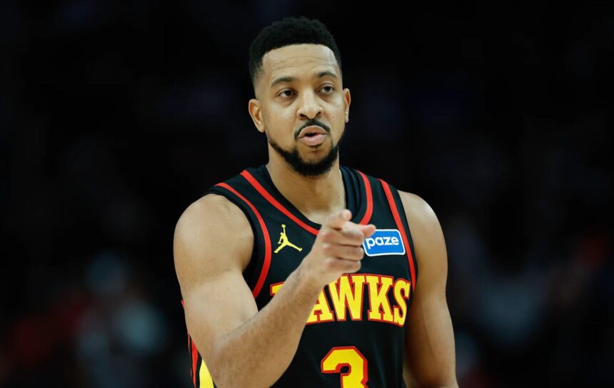 CJ McCollum in action for the Atlanta Hawks. Mandatory Credit: Alika Jenner - Getty Images