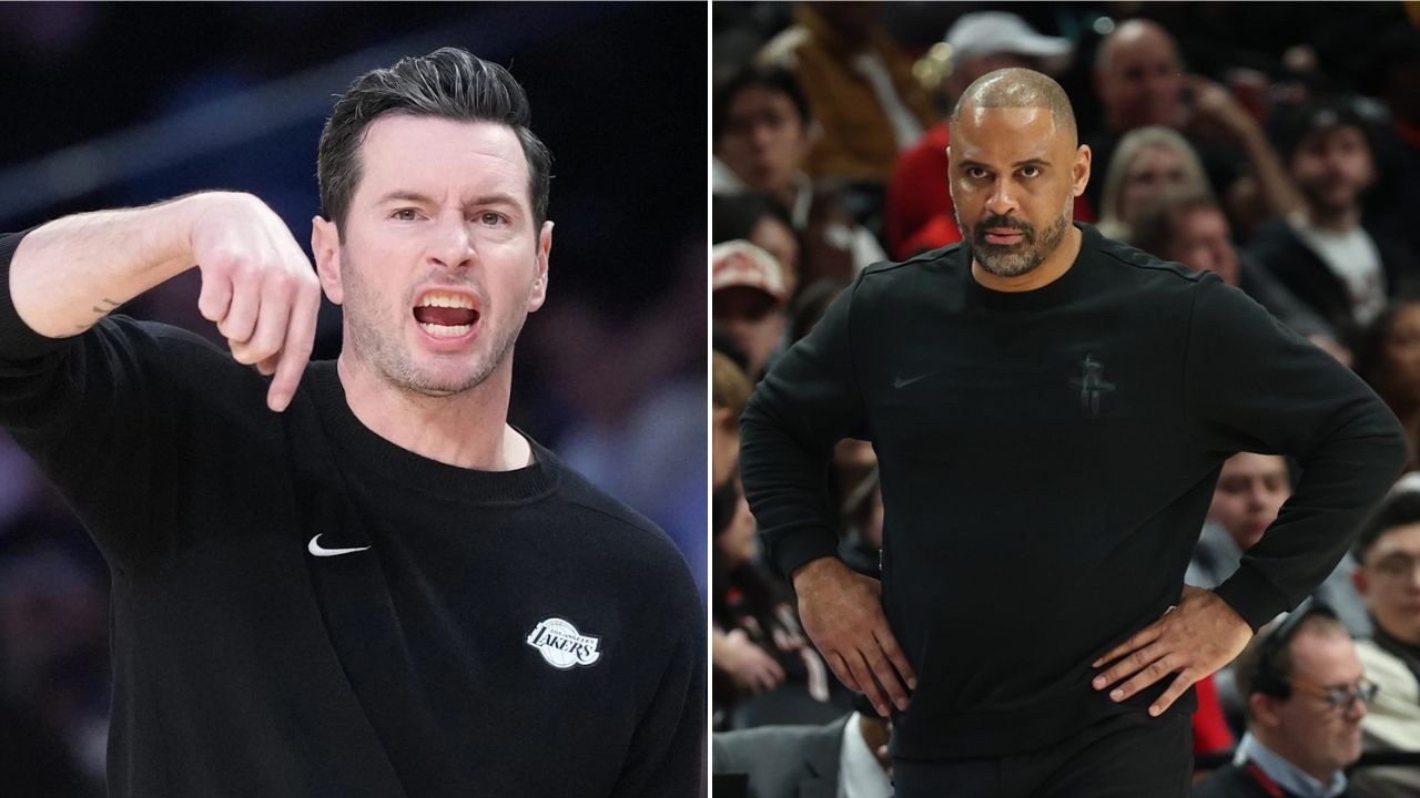 JJ Redick, Ime Udoka Preview Lakers vs. Rockets Playoff Series After Regular Season Finale: "We're Going To Fight"