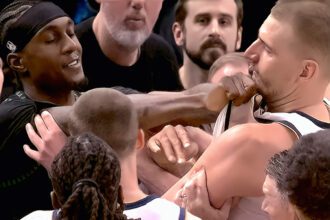 Leaked Audio Captures Jaden McDaniels Calling Nikola Jokic B-Word During Nuggets-Wolves Fight