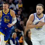 Kristaps Porzingis remains optimistic about building chemistry with Stephen Curry. Mandatory Credit: Imagn Images