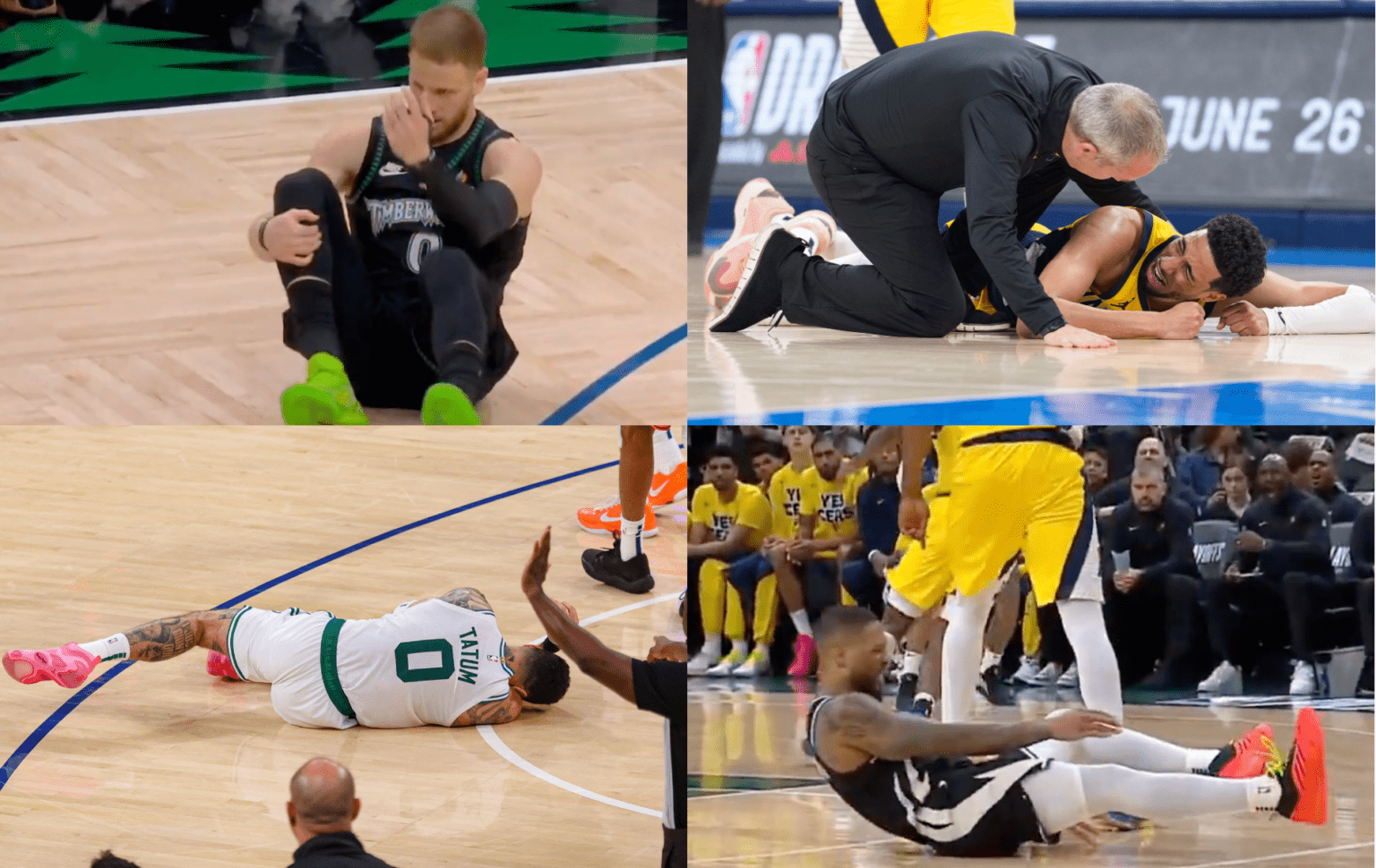 Jayson Tatum, Tyrese Haliburton, Damian Lillard, Donte DiVincenzo