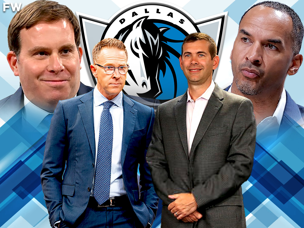 The Mavericks are reportedly interested in bring Brad Stevens or Sam Presti as their next GM. Mandatory Credit: Fadeaway World