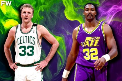 "We 2 Bad White Boys" - Larry Bird's Trash Talk Led To Karl Malone Nearly Punching His Celtics Teammate