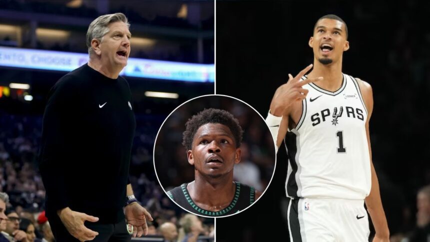 Anthony Edwards Addresses Chris Finch's Dust-Up With NBA Official And Victor Wembanyama's Game 3 Performance