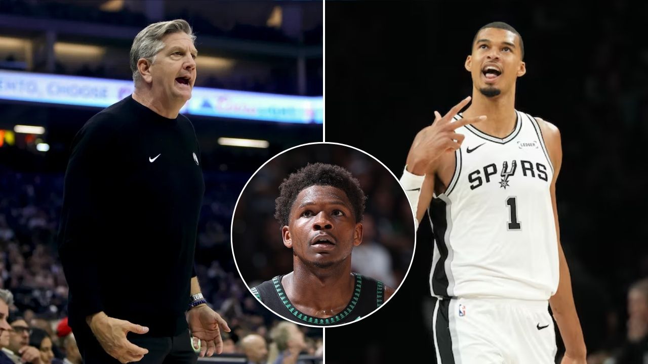 Anthony Edwards Addresses Chris Finch's Dust-Up With NBA Official And Victor Wembanyama's Game 3 Performance
