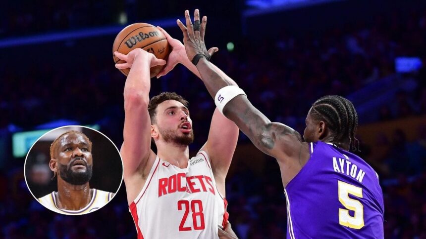 Deandre Ayton Responds To Rockets Calling Lakers Old, Reveals JJ Redick Challenged Him To Stop Alperen Sengun