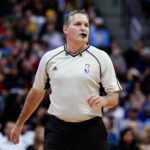 Jan 21, 2017; Denver, CO, USA; NBA referee Monty McCutchen (13) in the third quarter of the game between the Denver Nuggets and the Los Angeles Clippers at the Pepsi Center. The Nuggets won 123-98. Mandatory Credit: Isaiah J. Downing-Imagn Images