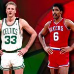 Robert Parish refused to step in during a fight between Larry Bird and Julius Erving. Mandatory Credit: Fadeaway World