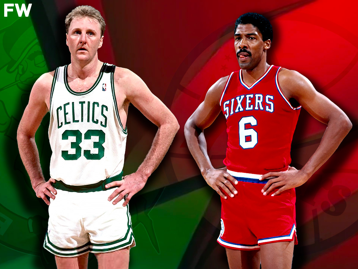 Robert Parish refused to step in during a fight between Larry Bird and Julius Erving. Mandatory Credit: Fadeaway World