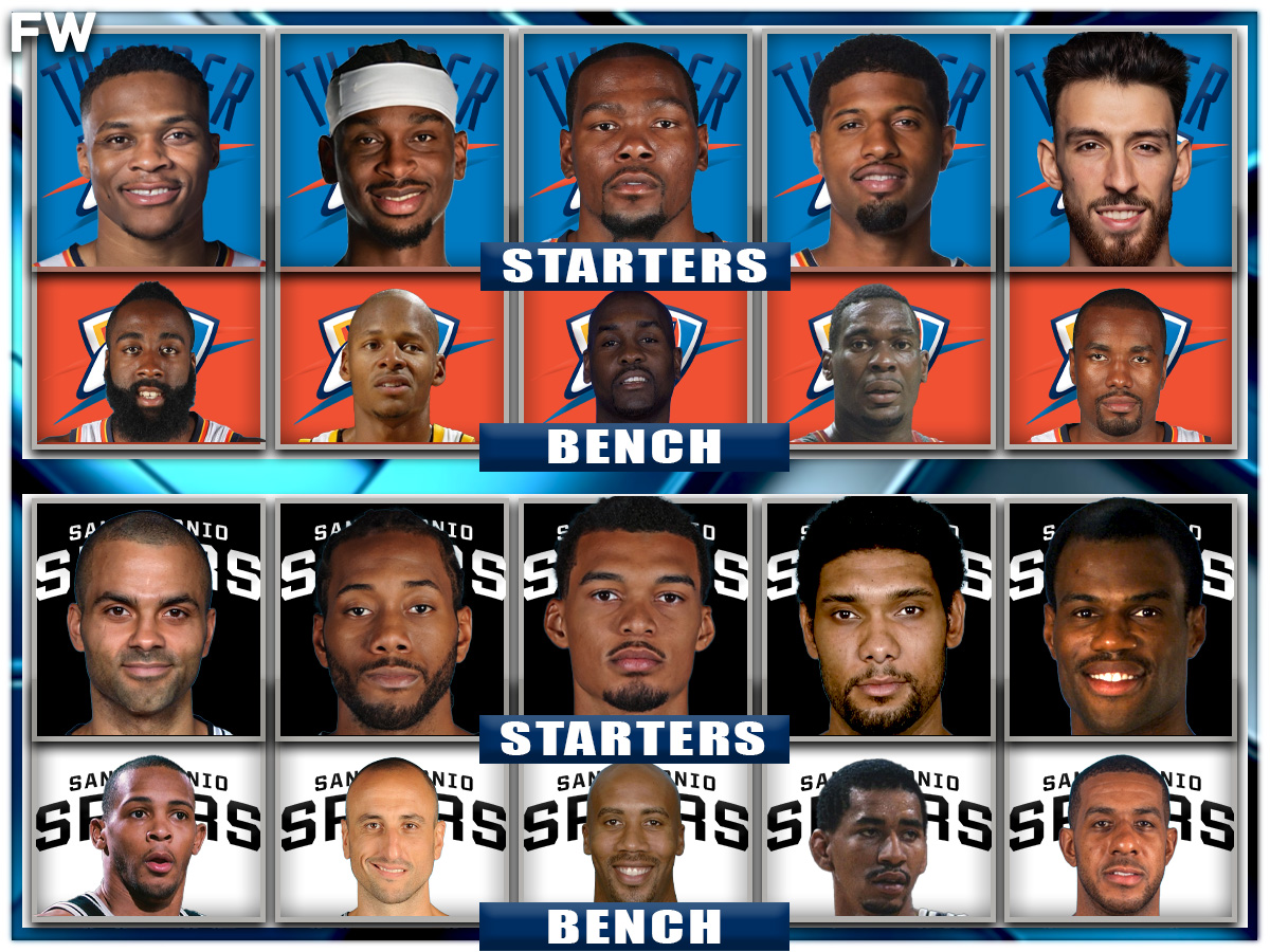 All-Time OKC Thunder vs. All-Time San Antonio Spurs: Who Wins A 7-Game Series?
