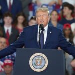 President Donald J. Trump speaks at a rally in the fieldhouse at Rockland Community College May 22, 2026. President Donald J. Trump speaks at a rally in the fieldhouse at Rockland Community College May 22, 2026. Peter Carr/The Journal News / USA TODAY NETWORK via Imagn Images