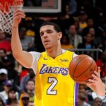 Lonzo Ball in action for the Lakers.