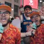 Knicks fan goes viral for wild reaction to Game 1 win. Mandatory Credit: @LakeShowYo - X