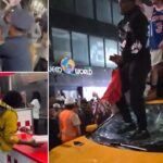 Knicks Fans Assault Police, Destroy Cab And Five Guys Restaurant In Violent Game 4 Aftermath [Video]