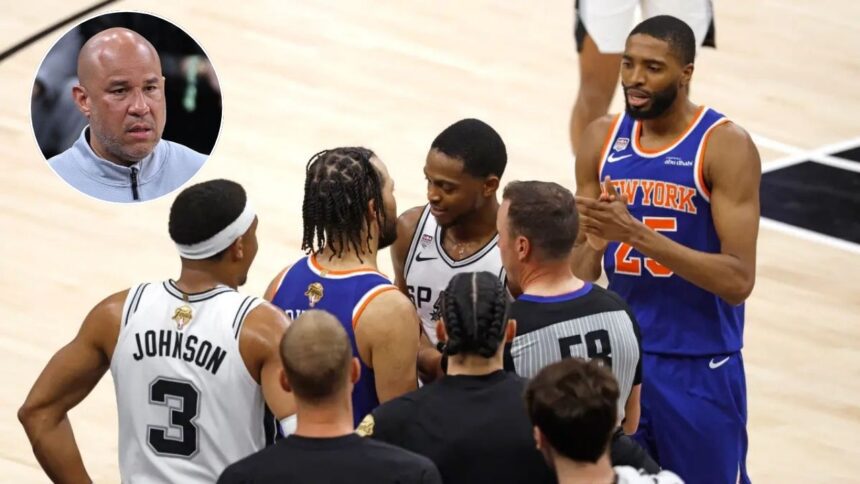 Rick Brunson Yells At De'Aaron Fox For His Heated 4th Quarter Exchange With Jalen Brunson, Knicks