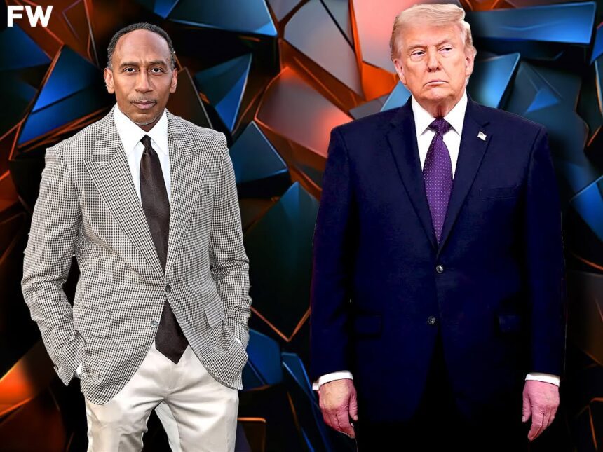 Stephen A. Smith called out Donald Trump, seemingly sparking a feud with the U.S. President. Mandatory Credit: Fadeaway World