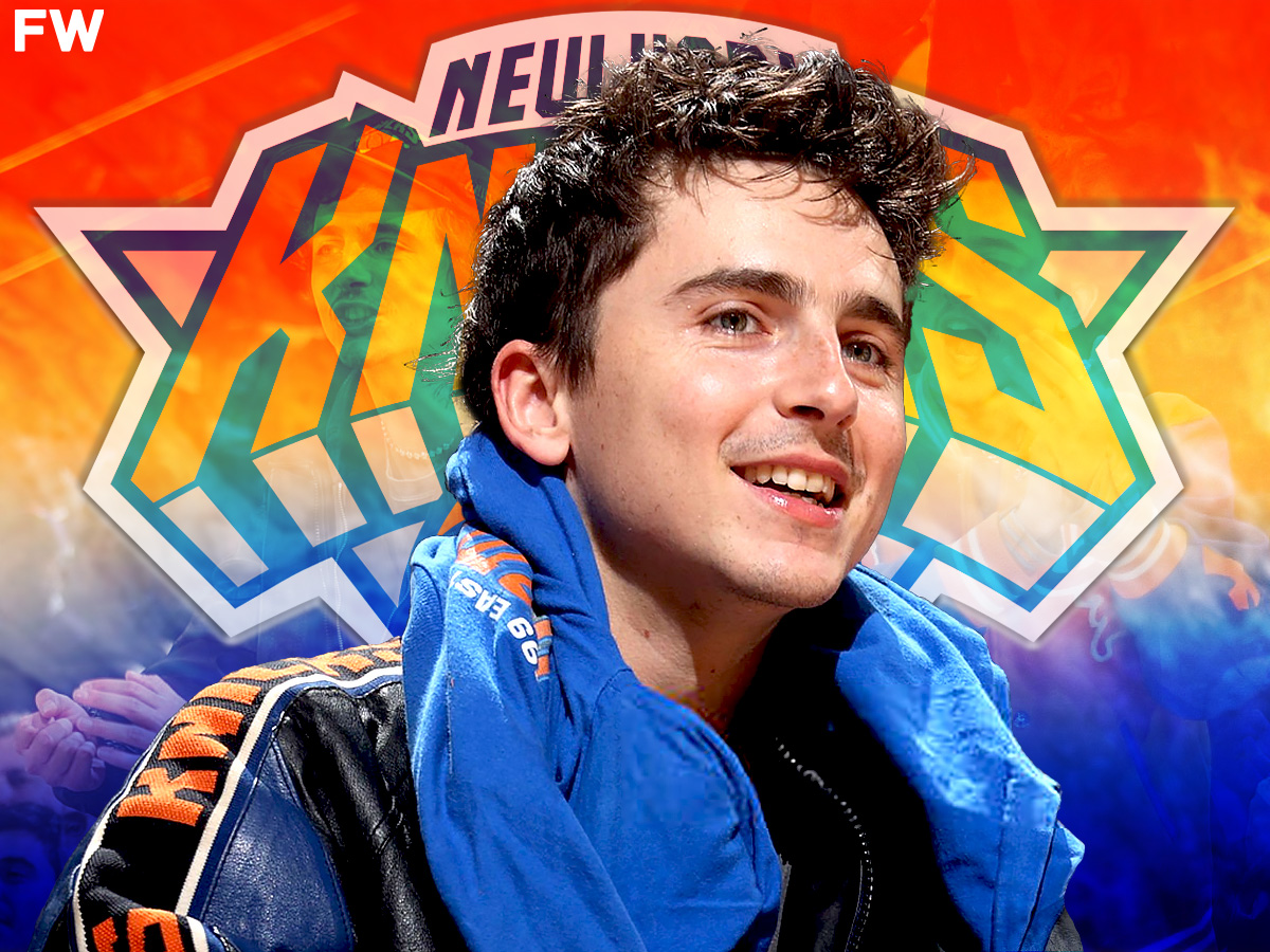 Timothee Chalamet shares hilarious post about being a Knicks fan. Mandatory Credit: Fadeaway World
