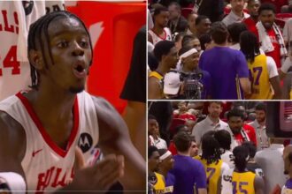 Caleb Wilson Belittles Lakers Player With A 3-Word Message; Triggers Heated Halftime Exchange