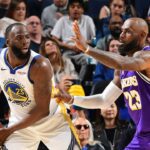 SAN FRANCISCO, CA - APRIL 9: Draymond Green #23 of the Golden State Warriors drives to the basket during the game against the Los Angeles Lakers on April 9, 2026 at Chase Center in San Francisco, California. (Photo by Adam Pantozzi/NBAE via Getty Images)