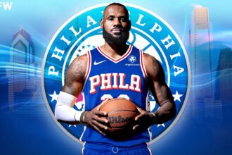 LeBron James will suit up for the Philadelphia 76ers in the 2026-27 season. Mandatory Credit: Fadeaway World
