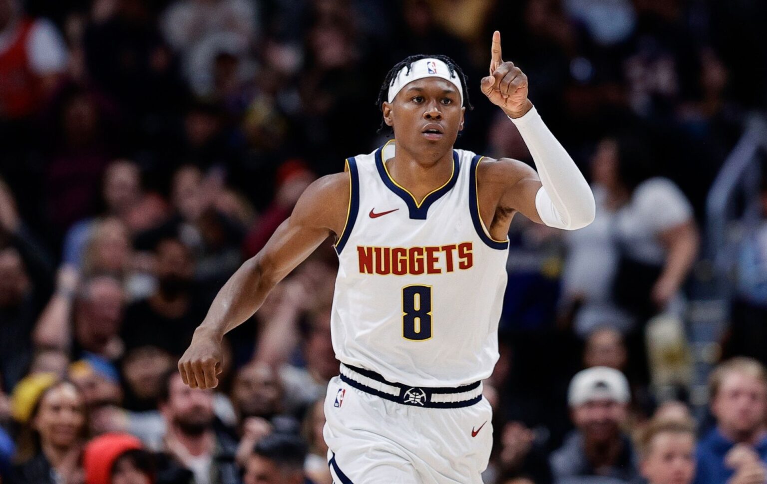 Peyton Watson in action for the Denver Nuggets. Mandatory Credit: Isaiah J. Downing-USA TODAY Sports